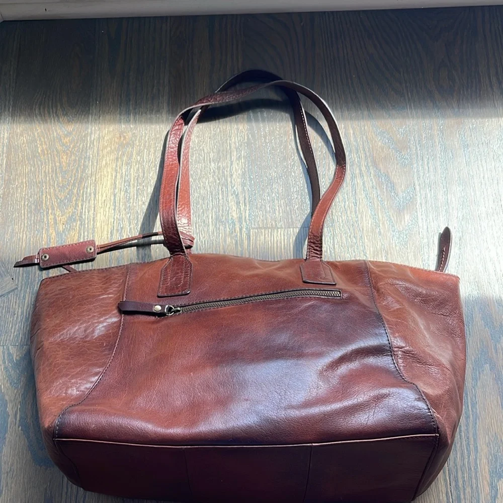 Women’s Diba True Brown Leather Shoulder Tote Bag
